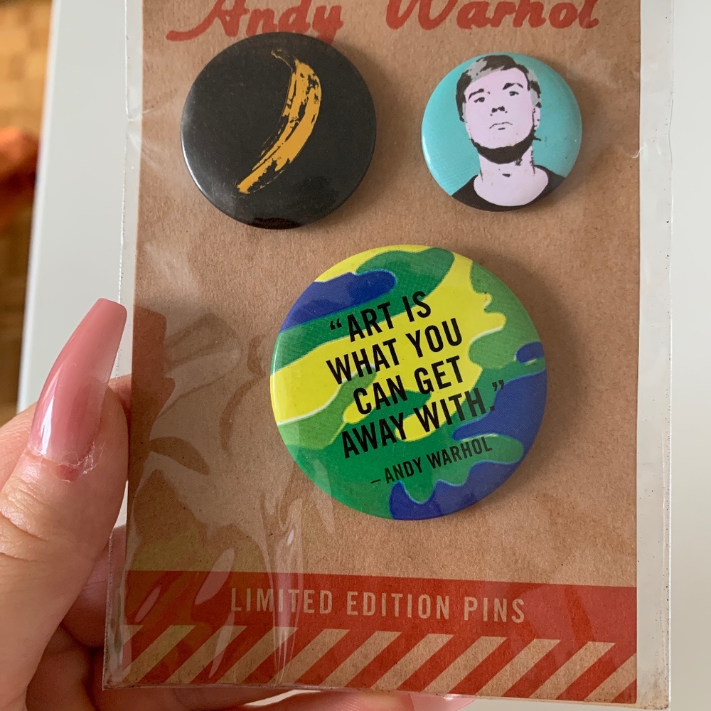 Limited edition Andy Warhol pins